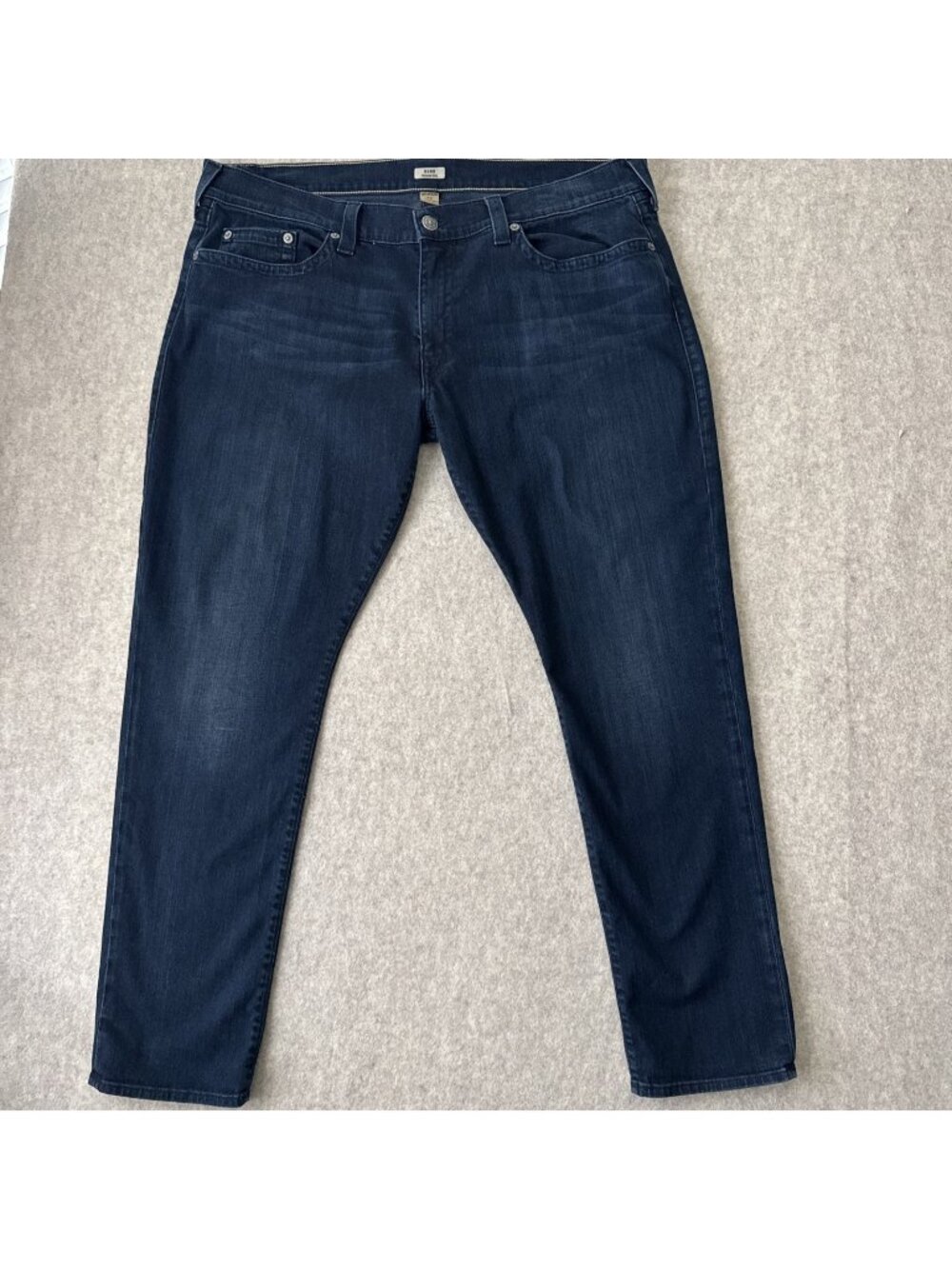True Religion GENO Jeans Mens 44x34 Dark Wash Slim Fit